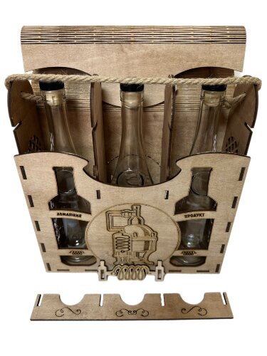 Подарочный набор "Самогонный Погребок" 3 бутылки.