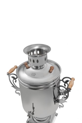 Уфимский угольный самовар "Трактирный" 30л нерж.