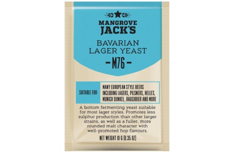 Дрожжи Mangrove Jack's Bavarian Lager M76, 10 г