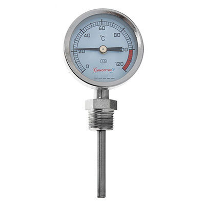 Термометр биметаллический вертикальный 0-120 С