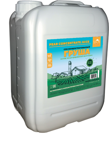 Концентрированный сок "Груша" 5кг канистра