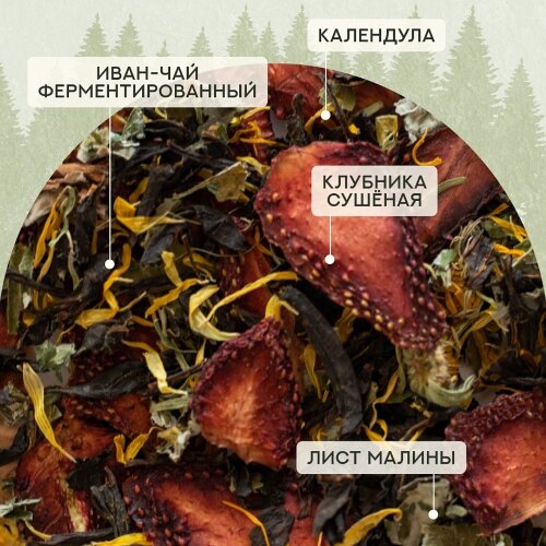 Чай Алтайский с клубникой 45гр.
