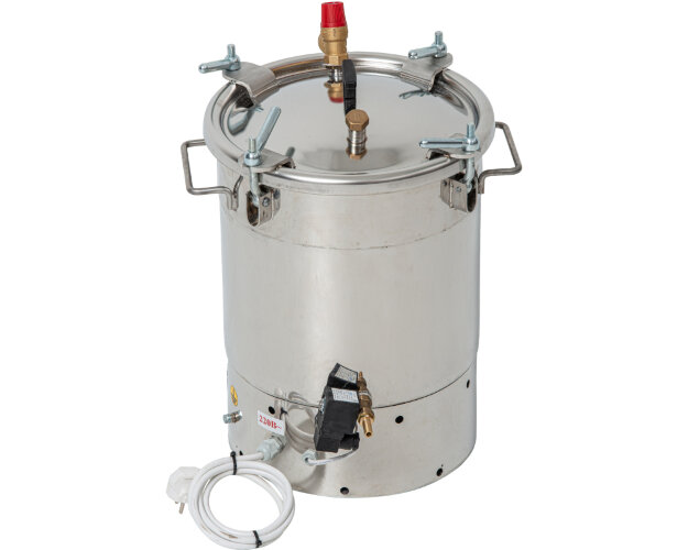 Домашний автоклав «Малыш Нерж с ЭБУ», объем 22л и фальш дном