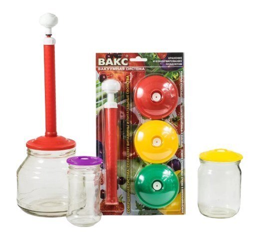 Набор вакуумный для консервирования (6 крышек + насос)