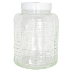 Стеклобанка с гидрозатвором 