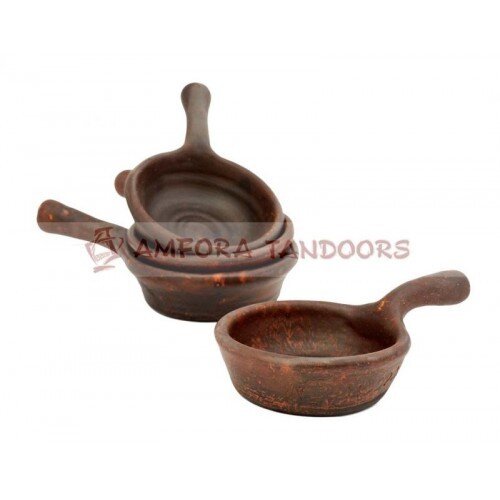 Кокотница керамическая для запекания закусок с соусами и жульена