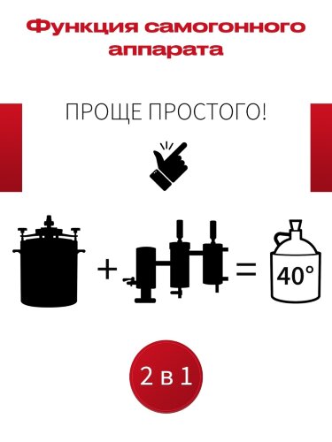 Автоклав МАЛИНОВКА 2в1 версия 3, 42л