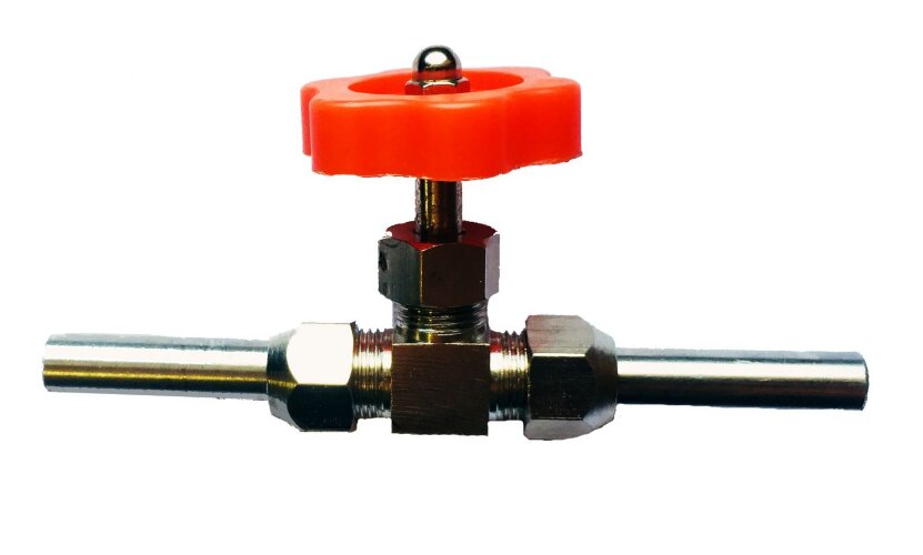 Кран игольчатый под трубку 